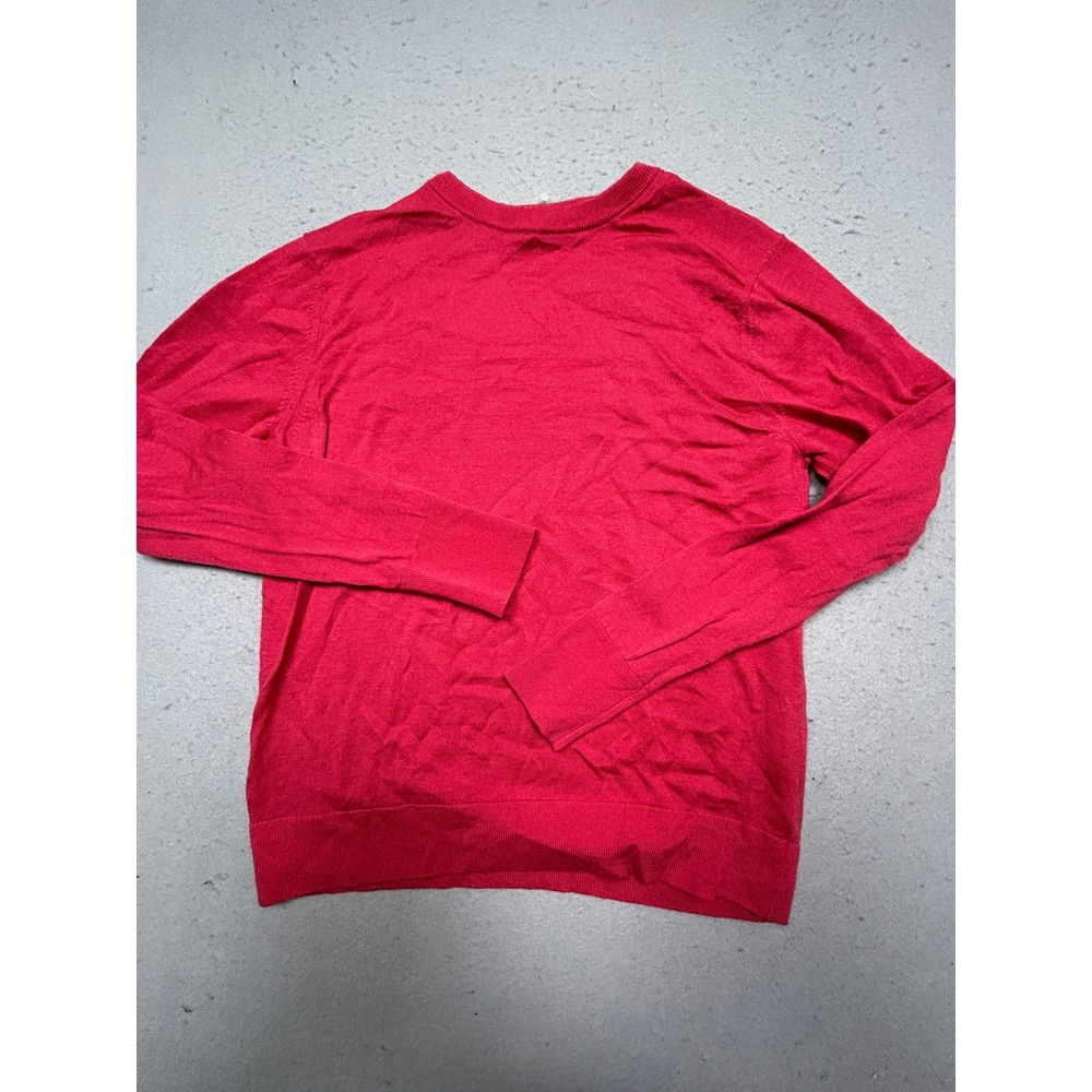 Uniqlo Sweater 100% Wool Red Large Womens